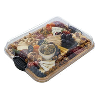 Farberware Build-A-Board Bamboo Board, Single Compartment, Locking Lid, Charcuterie, 11x14, Black EasyOptionXY LLC