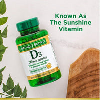 Nature's Bounty Vitamin D Softgels; 2000 IU; 350 Count EasyOptionXY LLC