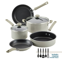 Farberware DuraStrong 12 Piece Nonstick Pots and Pans Set, Gray EasyOptionXY LLC