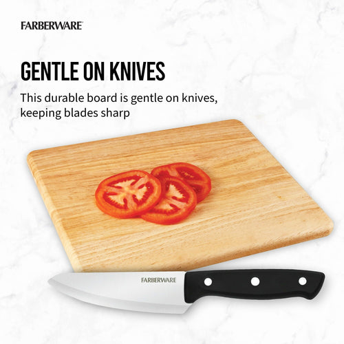 Farberware 11X14 Rubberwood Surface Grip Nonslip Cutting Board EasyOptionXY LLC