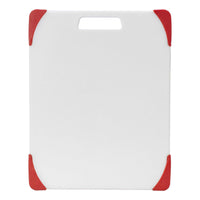 Farberware 11-inch X14-inch Nonslip Poly Cutting Board with Red Corners EasyOptionXY LLC