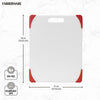 Farberware 11-inch X14-inch Nonslip Poly Cutting Board with Red Corners EasyOptionXY LLC