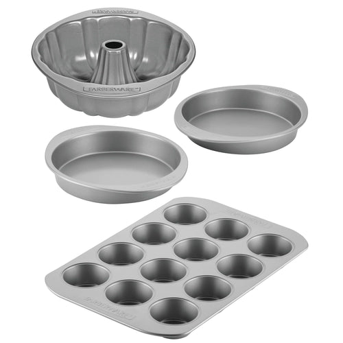 Farberware Bakeware Nonstick 4-Piece Set, Gray EasyOptionXY LLC