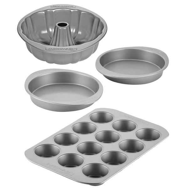 Farberware Bakeware Nonstick 4-Piece Set, Gray EasyOptionXY LLC
