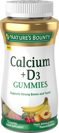 Nature's Bounty Calcium + Vitamin D3 Gummies; Multi-Flavored; 70 Count EasyOptionXY LLC