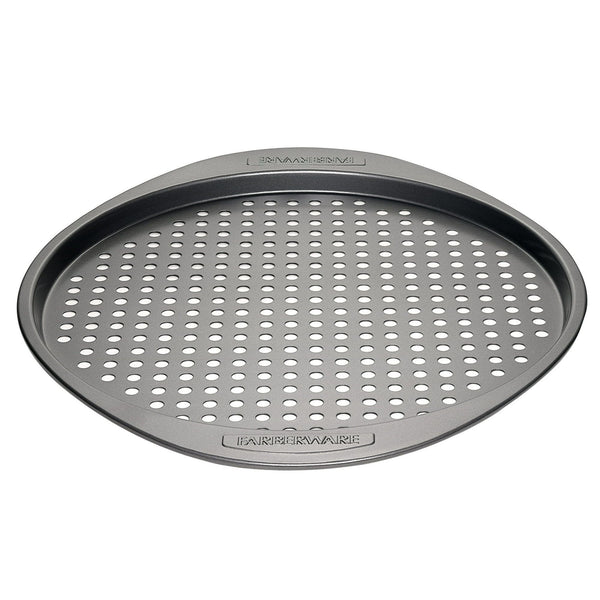 Farberware 13" Round Non-Stick Gray Pizza Crisper Bakeware EasyOptionXY LLC