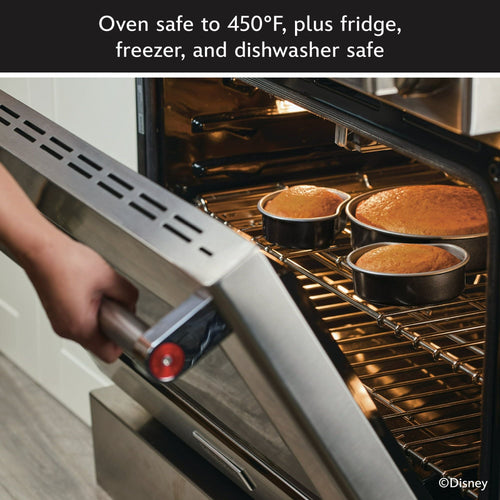 Farberware Disney Bake with Mickey Mouse 3 Piece Nonstick Mickey Head Cake Pan Set, Black EasyOptionXY LLC