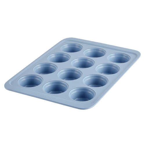 Farberware Easy Solutions 12 Cup Nonstick Bakeware Muffin Pan, Blue EasyOptionXY LLC