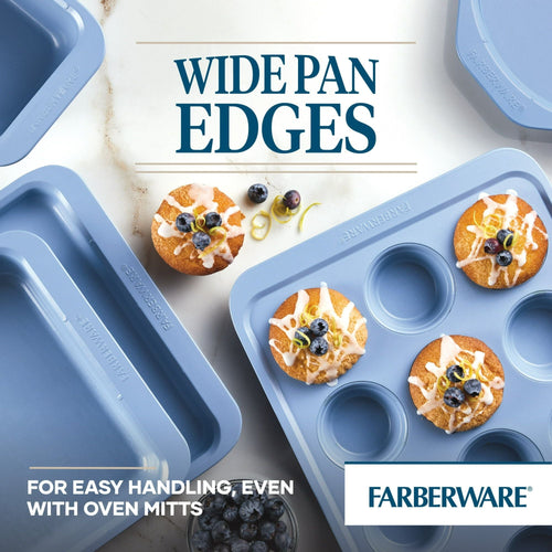 Farberware Easy Solutions 12 Cup Nonstick Bakeware Muffin Pan, Blue EasyOptionXY LLC