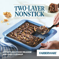 Farberware Easy Solutions 9" Steel Nonstick Bakeware Square Cake Pan, Blue EasyOptionXY LLC