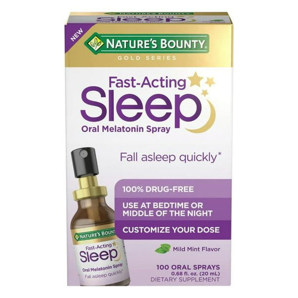 Nature's Bounty Fast Acting Melatonin Sleep Aid Spray; Mild Mint; 100 Oral Sprays EasyOptionXY LLC