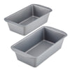Farberware GoldenBake Bakeware Nonstick Loaf Pan Set, 2-Piece, Gray EasyOptionXY LLC