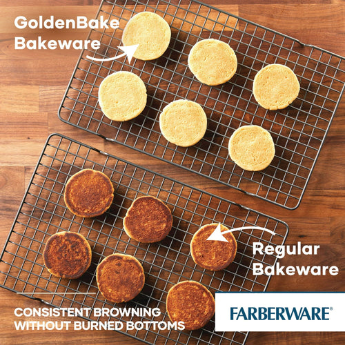 Farberware GoldenBake Bakeware Nonstick Loaf Pan Set, 2-Piece, Gray EasyOptionXY LLC