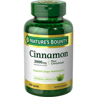 Nature's Bounty Cinnamon Supplement + Chromium; 2000 mg; 60 Capsules EasyOptionXY LLC