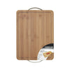 Farberware 12-inch x 16-inch Bamboo Wood Cutting Board with Trench and Metal Handles EasyOptionXY LLC