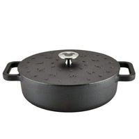 Farberware Disney 3 Quart Cast Iron Shallow Casserole, Black EasyOptionXY LLC