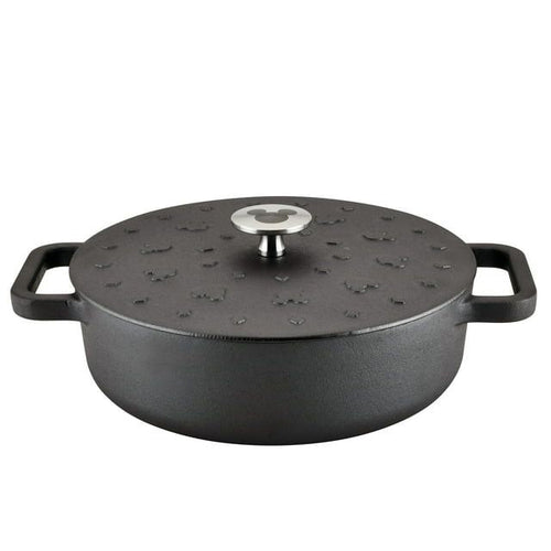 Farberware Disney 3 Quart Cast Iron Shallow Casserole, Black EasyOptionXY LLC