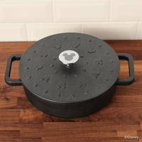 Farberware Disney 3 Quart Cast Iron Shallow Casserole, Black EasyOptionXY LLC