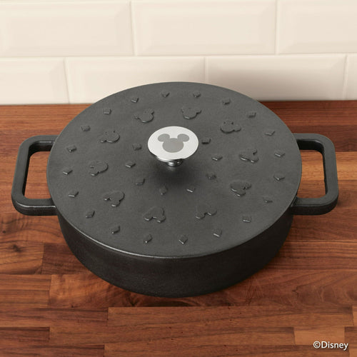 Farberware Disney 3 Quart Cast Iron Shallow Casserole, Black EasyOptionXY LLC