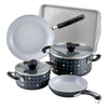 Farberware Disney 7 Piece Ceramic Nonstick Pots and Pans Set, Black EasyOptionXY LLC