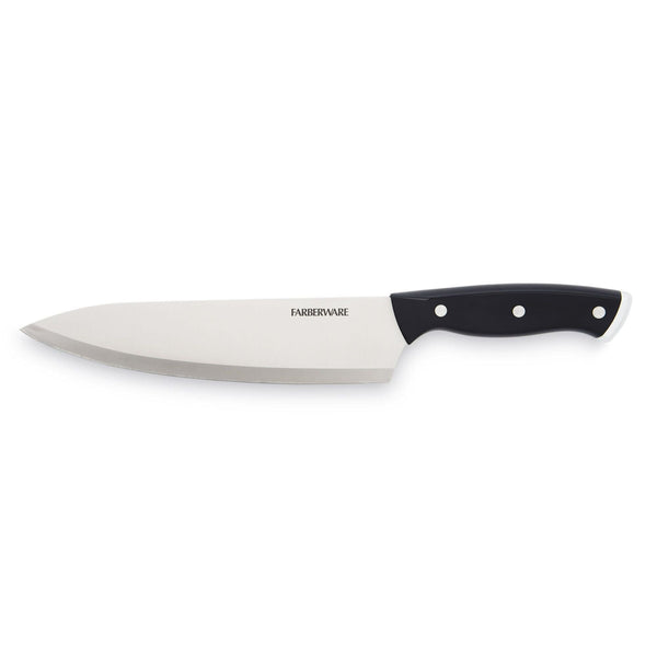 Farberware Classic 8 Inch Tripe-Riveted Stainless Steel Chef Knife Black Handle EasyOptionXY LLC