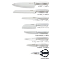 Farberware 16-piece Edgekeeper Universal Cutlery Set, Stamped Stainless Steel EasyOptionXY LLC