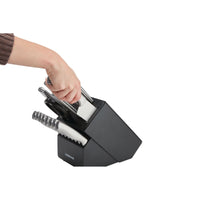 Farberware 16-piece Edgekeeper Universal Cutlery Set, Stamped Stainless Steel EasyOptionXY LLC