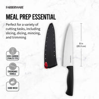 Farberware Edgekeeper Classic 8-inch Chef Knife with Black Self-Sharpening Sleeve and Handle EasyOptionXY LLC