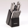Farberware 15 Piece Stamped Stainless Steel Cutlery and Block Set EasyOptionXY LLC