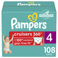 Pampers Cruisers 360 Fit Diapers, Active Comfort, Size 4, 108 Count EasyOptionXY LLC
