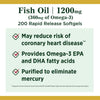 Nature's Bounty Fish Oil With Omega 3 Softgels; 1200 mg; 200 Count EasyOptionXY LLC