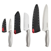 Farberware 6-piece Chef Set Stamped Stainless Steel with Black Sheaths EasyOptionXY LLC
