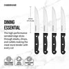 Farberware 4-Piece Full-Tang Triple Rivet 'Never Needs Sharpening' Stainless Steel Steak Knife Set, Black EasyOptionXY LLC