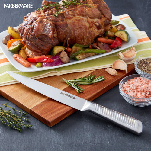 Farberware Professional 8-inch Forged Textured Stainless Steel Kitchen Slicer Knife EasyOptionXY LLC