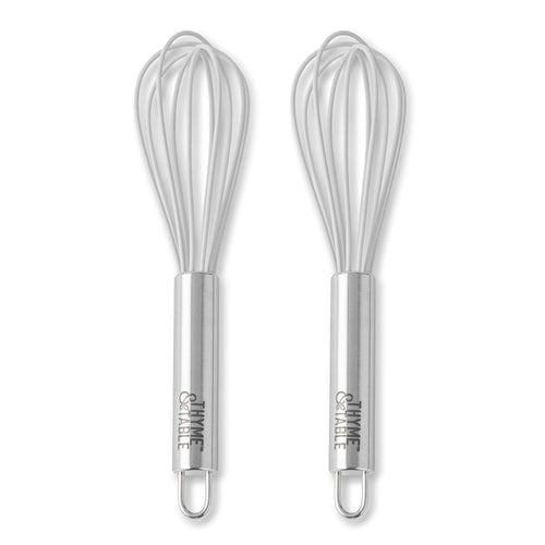 Thyme & Table 2-Pack Silicone Mini Whisks, Gray EasyOptionXY LLC