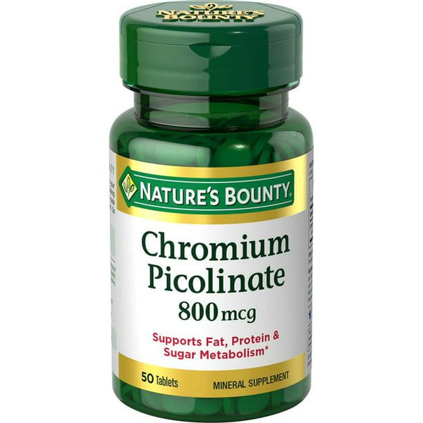 Nature's Bounty Chromium Picolinate Tablets; 800 mcg; 50 Count EasyOptionXY LLC