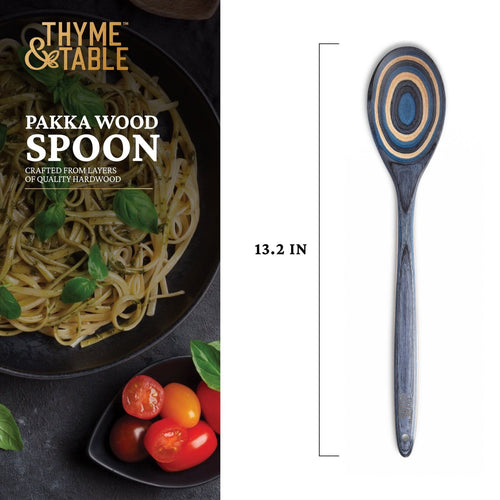 Thyme & Table Pakka Wood Spoon, Blue EasyOptionXY LLC