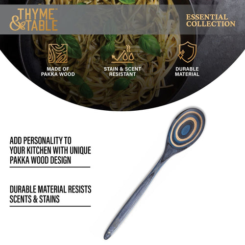 Thyme & Table Pakka Wood Spoon, Blue EasyOptionXY LLC