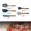 Thyme & Table 5-Piece Silicone Utensil Set with Beechwood Handles EasyOptionXY LLC