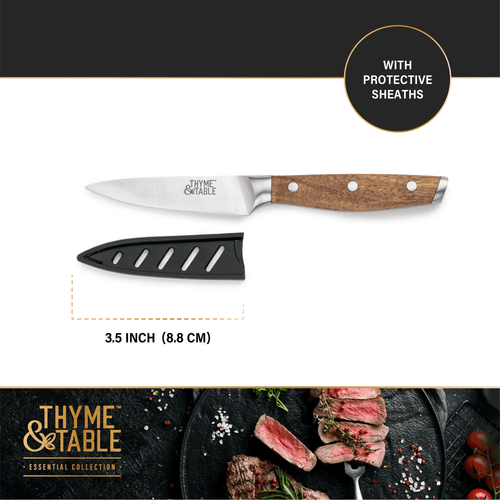 Thyme & Table Acacia Knives, 3-Piece Set EasyOptionXY LLC