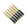 Thyme & Table 6-Piece Steak Knife Set with Stainless Steel Gold Blades and Protective Sheaths EasyOptionXY LLC