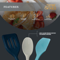 Thyme & Table 3-Piece Silicone Mini Utensil Set EasyOptionXY LLC