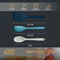 Thyme & Table 3-Piece Silicone Mini Utensil Set EasyOptionXY LLC