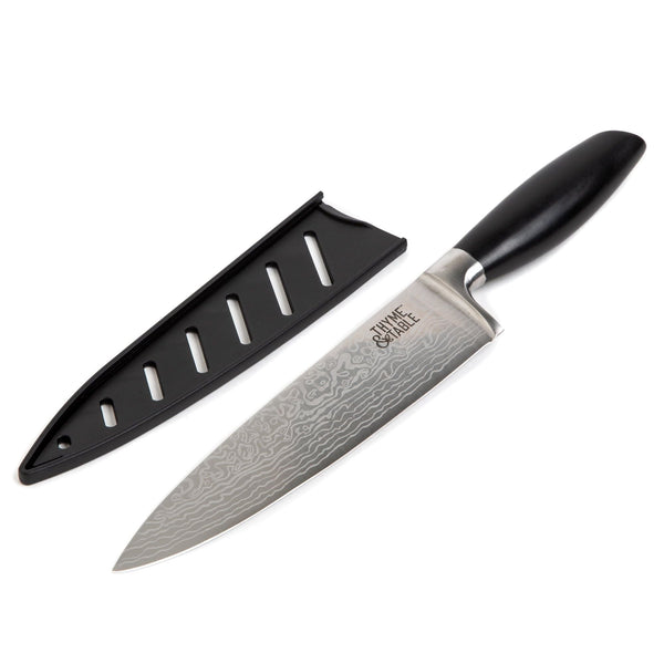 Thyme & Table Non-Stick Coated High Carbon Stainlless Steel 8" Damascus Chef's Knife EasyOptionXY LLC