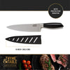 Thyme & Table Non-Stick Coated High Carbon Stainlless Steel 8" Damascus Chef's Knife EasyOptionXY LLC