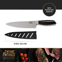 Thyme & Table Non-Stick Coated High Carbon Stainlless Steel 8" Damascus Chef's Knife EasyOptionXY LLC