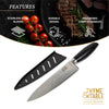 Thyme & Table Non-Stick Coated High Carbon Stainlless Steel 8" Damascus Chef's Knife EasyOptionXY LLC