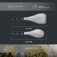 Thyme & Table 2-Piece Hammered Metal Turner & Spoon Set EasyOptionXY LLC