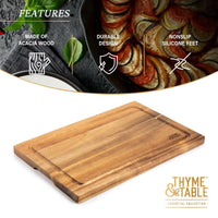 Thyme & Table 12" x 18" Acacia Wood SoHo Cutting Board EasyOptionXY LLC