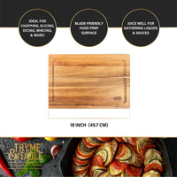 Thyme & Table 12" x 18" Acacia Wood SoHo Cutting Board EasyOptionXY LLC